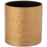 J-Line bloempot Gatsby - keramiek - goud - medium - Ø 16.5 cm