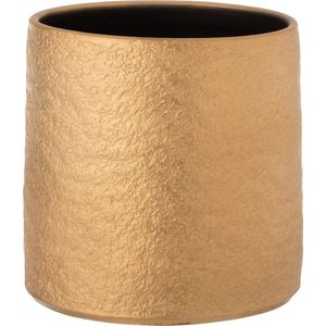 J-Line bloempot Gatsby - keramiek - goud - large - Ø 24.00 cm