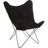 J-Line hoes Butterfly Chair Cutie - kunststof - zwart