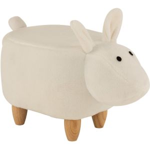 J-Line kinderstoel Schaap - hout/textiel - Ivoor - 66x32x46cm