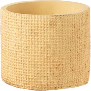 J-Line bloempot Sunny - cement - beige - extra small - Ø 13.50 cm