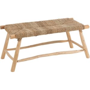 J-Line - Bench Timo - Grass/Teak Wood - Natuurlijk