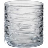J-LINE HURRICANE STRIPES GLASS TRANSPARENT SMALL