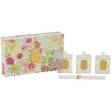 J-Line doos van 3 geurolie - Happiness Blooms - Mimosa & Rose - blanc