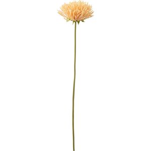 J-Line bloem Chrysant - kunststof - lichtoranje - 12 stuks
