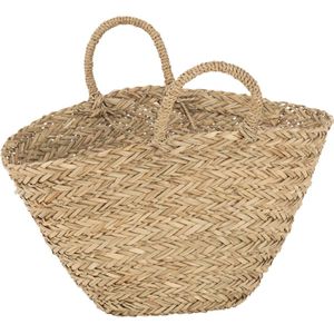 J-Line Strandtas Kort Handvatten Jute Naturel