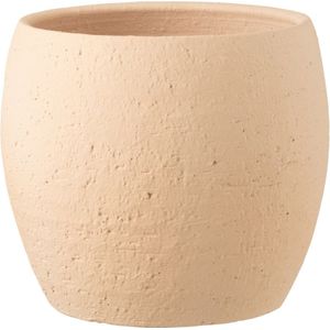J-Line bloempot Enya - keramiek - beige - extra large - Ø 28 cm