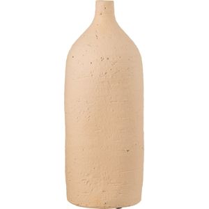 J-Line Vaas Fles Keramiek Beige Large Enya