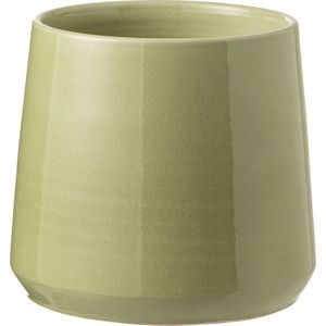 J-Line bloempot Rond - keramiek - groen - medium - Ø 23 cm