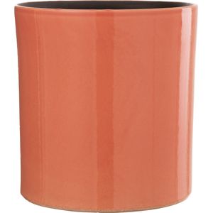 J-Line bloempot Flek - keramiek - roze - large - Ø 25 cm