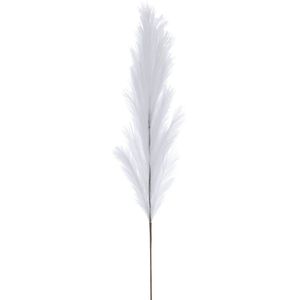 J-Line decoratie tak Plumeau - kunststof - wit - large