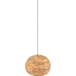 J-Line Hanglamp Bol Bananenbladeren Naturel Medium