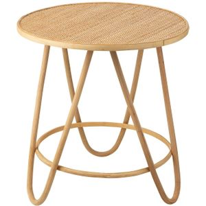 J-LINE Bijzettafel Balia - Rattan Natuur - Klein