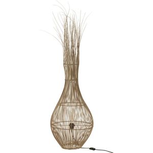 J-Line Staanlamp Peer Stokjes Kokosnoot Naturel