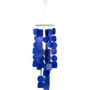 J-Line windgong Schub - schelp - blauw