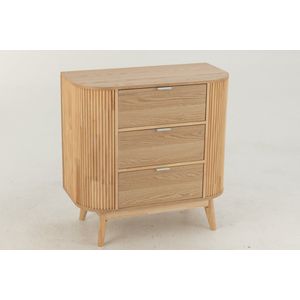 J-LINE KAST ROUNDED - MDF/GRENENHOUT NATUUR - LARGE - RUIME OPBERGRUIMTE