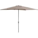 ACAZA staande Parasol in aluminium - Stokparasol van 200x300 cm - taupe