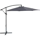 ACAZA Parasol - duurzame Zweefparasol Ø300 cm – Kantelbaar - 3 meter doorsnede - Grijs