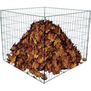 ACAZA Compostbak - Bladkorf - Groenafval - Tuin - Compostvat - Compost - 70 x 90 cm - Zwart