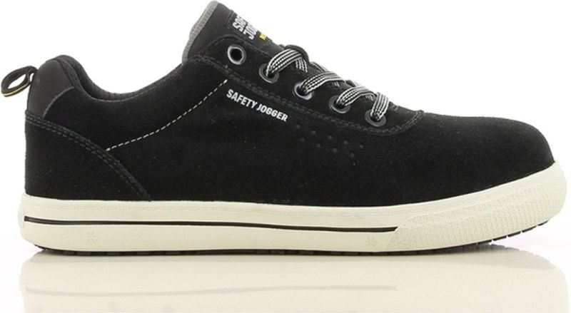 Safety Jogger - Obelix S3 - Veiligheidssneaker - Zwart - Suède - Ademend