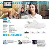Safety Jogger - Aliza - Werkschoen - Wit - Phylon/Rubber Zool - ESD-Conform