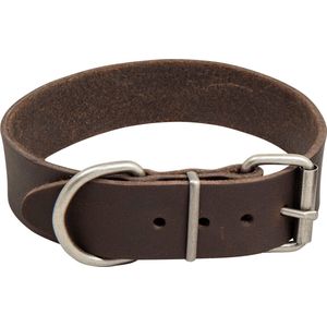Hondenhalsband country leer 35 mm x 40-48 cm