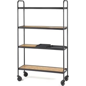 Serax - Marie - Keukentrolley - Zwart Bruin - Metaal en Hout