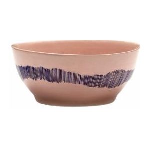 Serax Feast By Ottolenghi Kom Ø16 Pink Stripes Blue