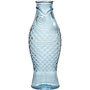 Wasserkaraffe Serax Fish & Fish Glas von Paola Navone Light Blue 850 ml
