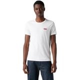 Levi's - Poloshirt - Zwart/Wit - Korte Mouwen - Ronde Hals