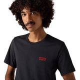 Levi's - Poloshirt - Zwart/Wit - Korte Mouwen - Ronde Hals