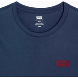 Levi's - Poloshirt - Navy/Wit - Katoen - Logo-opschrift