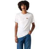 Levi's - Poloshirt - Navy/Wit - Katoen - Logo-opschrift