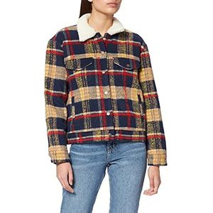 Levi's Wool Trucker Wool Plaid Damesjas (1 stuk), Wollen plaid