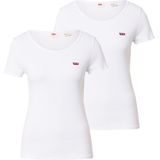 Levi's - 74856-0015 - T-shirt - Wit - Set van 2 - Katoen - Korte Mouwen