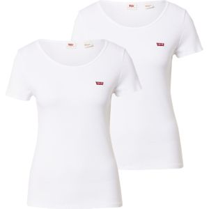 Levi's - 74856-0015 - T-shirt - Wit - Set van 2 - Katoen - Korte Mouwen