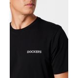Dockers Logo Stencil T-shirt Met Korte Mouwen Zwart M Man