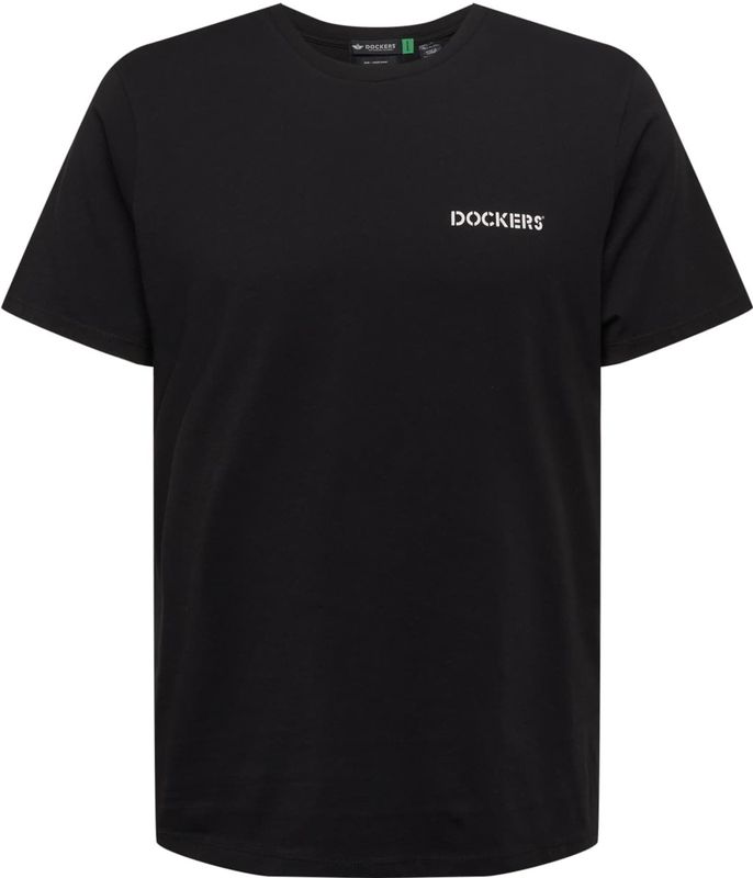 Dockers Logo Stencil T-shirt Met Korte Mouwen Zwart M Man