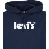 Levi' - Graphic Core Hoodie Donkerblauw - Heren - Modern-fit
