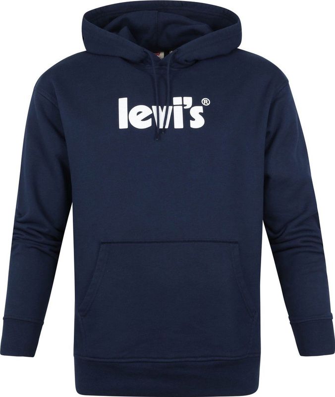 Levi' - Graphic Core Hoodie Donkerblauw - Heren - Modern-fit