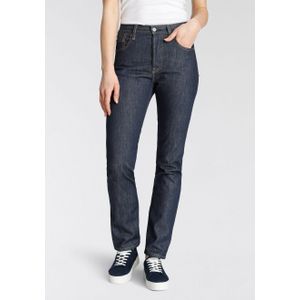 Levi's - 505 Original - Spijkerbroek - Blauw - 100% Katoen, Rechte Pasvorm, Hoge Opkomst