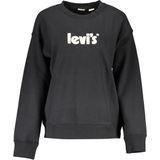 Levi's - Sweatshirt - Zwart - Katoen - Ronde Hals - Lange Mouwen - Logo Print
