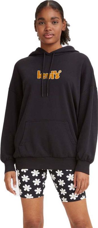 Levi's - Prism Chenille Hoodie - Zwart - Dames