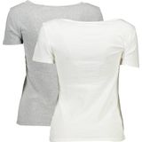 Shirt - 2 Pack Crewneck Tee - Effen - Jersey - Kwartmouw