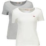 Shirt - 2 Pack Crewneck Tee - Effen - Jersey - Kwartmouw