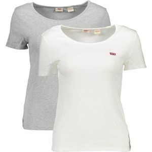 Shirt - 2 Pack Crewneck Tee - Effen - Jersey - Kwartmouw