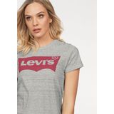Levi's, Dames, Tops, Grijs, Maat: L Katoen,