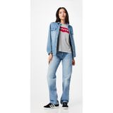 Levi's, Dames, Tops, Grijs, Maat: L Katoen,