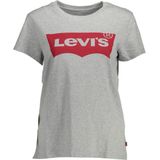 Levi's, Dames, Tops, Grijs, Maat: L Katoen,
