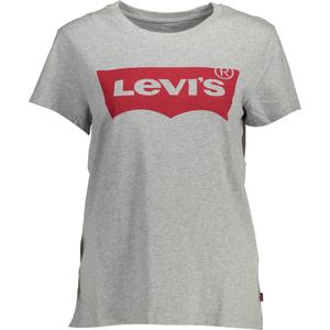 Levi's, Dames, Tops, Grijs, Maat: L Katoen,